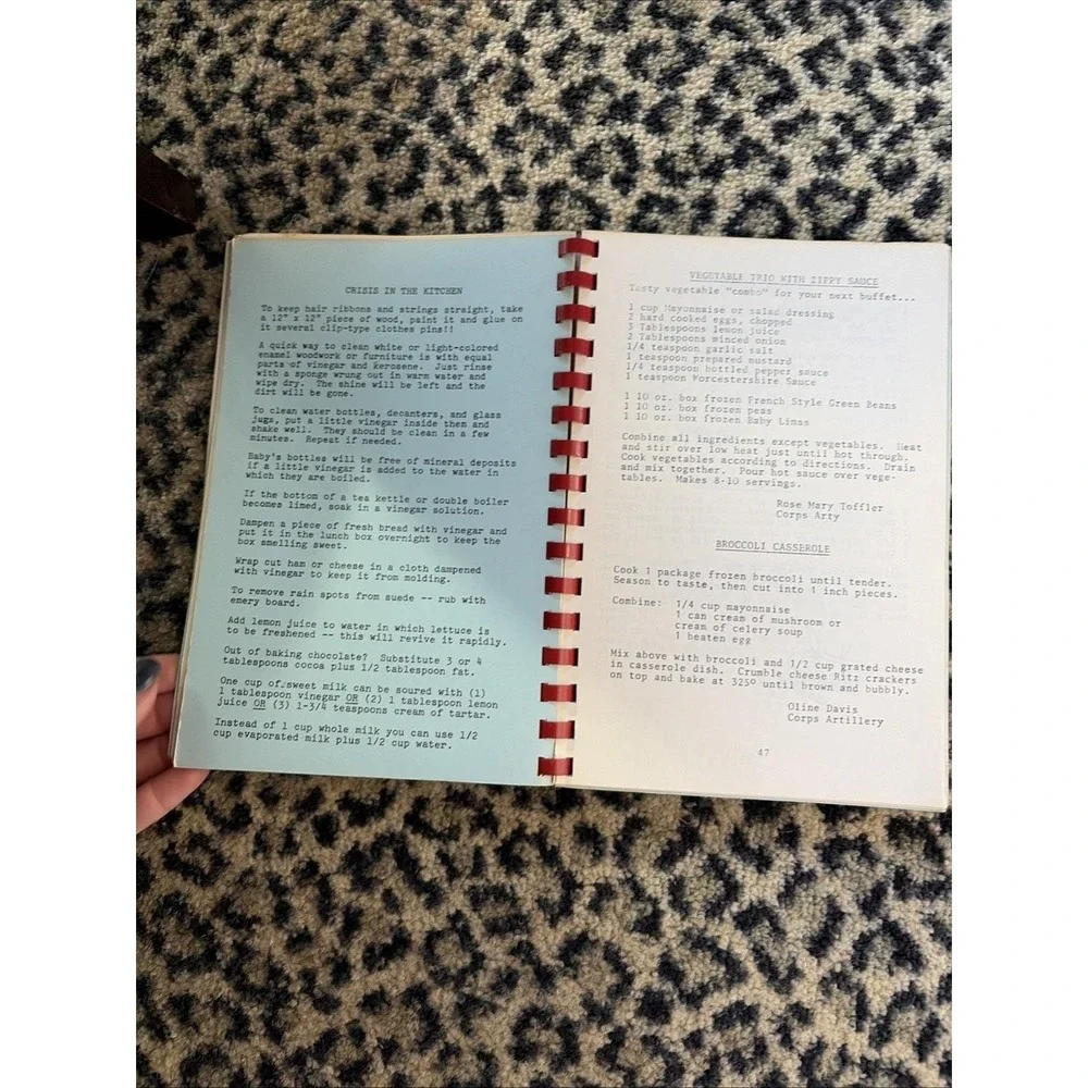 Jaynehawk Journal vtg cookbook 1972 VII Corps Wives Kelley Barracks Germany‎